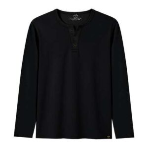 LAZYCHUNKS Unisex Henley Neck T-shirt
