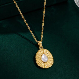 Kyarra 18K Gold Plated Solara Medallion Pendant Necklace