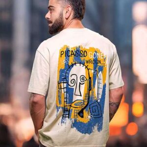 WROGN Men Graphic Printed Round Neck Cotton Relaxed Fit T-shirt