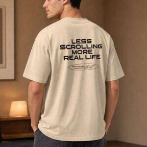 NOBERO Men Printed Oversized Fit T-shirt