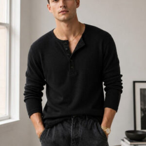 Netclick Men Henley Neck T-shirt