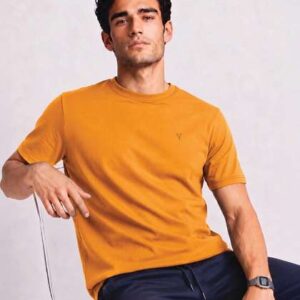Van Heusen Men Cotton Crew Neck Regular Fit Short Sleeves Soft Breathable Lounge T-Shirt