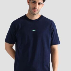 U.S. Polo Assn. Round Neck Cotton Oversized Lounge T-Shirt
