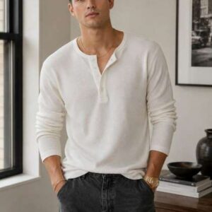 Netclick Men Henley Neck T-shirt