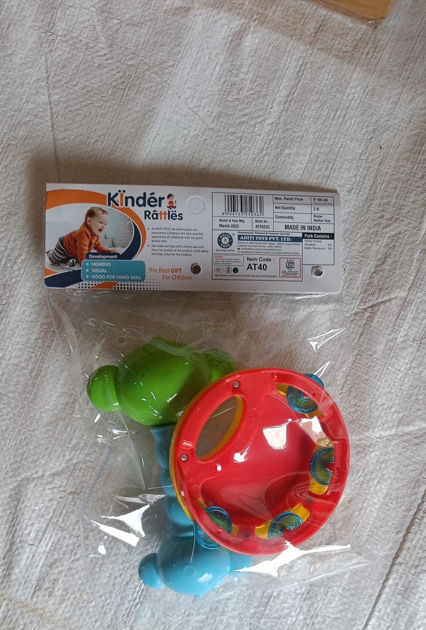 AT40 2Pc Rattles Baby Toy game for kids and babies for playing and enjoying purposes