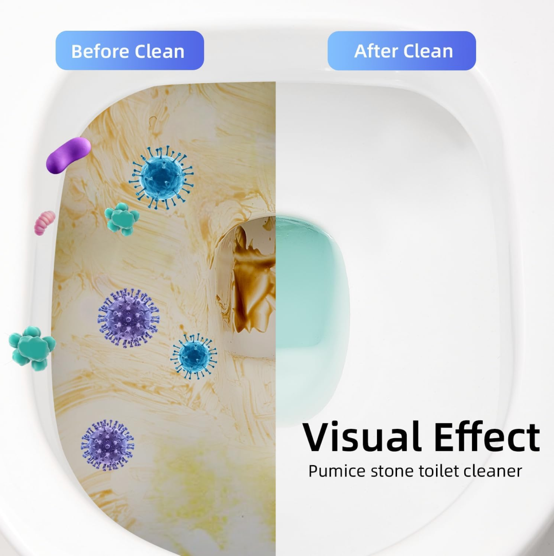 Toilet Plastic Brush with Holder Stand Western and Indian Toilet Bathroom Cleaning