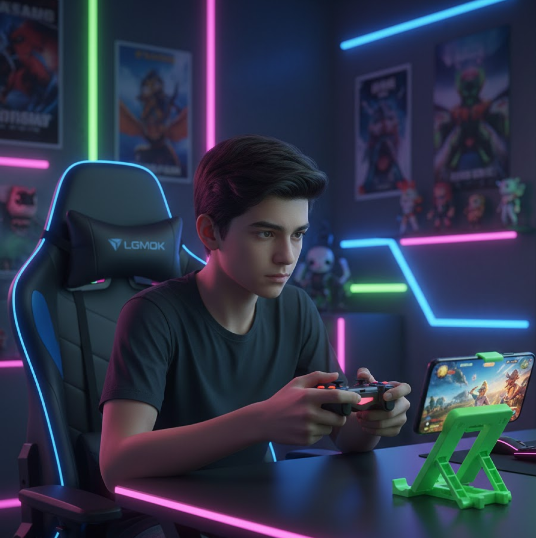 Adjustable 4 Steps Foldable Mobile Stand Holder (1 pc)