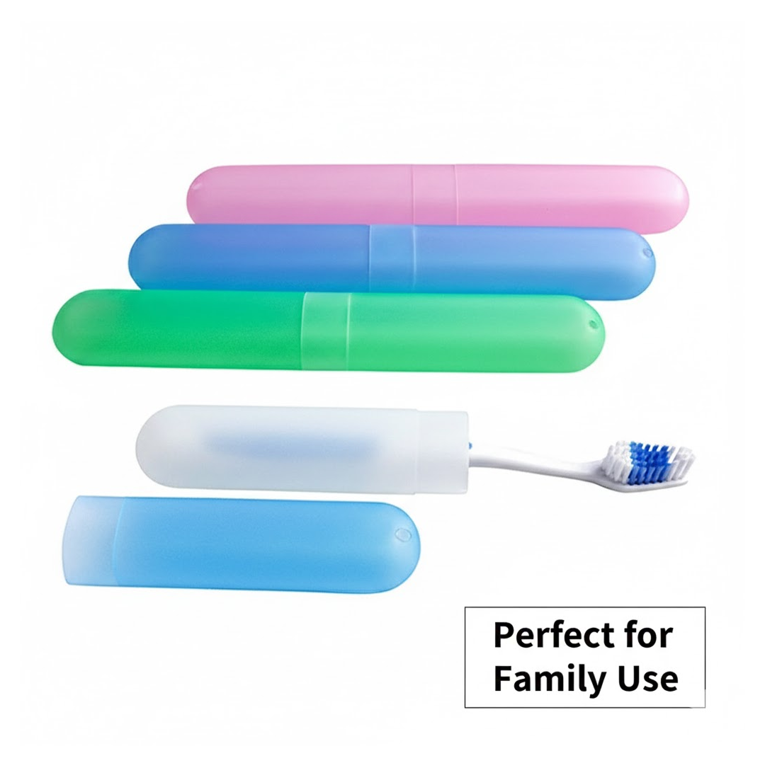 Plastic Hygienic Toothbrush Travel Portable Case