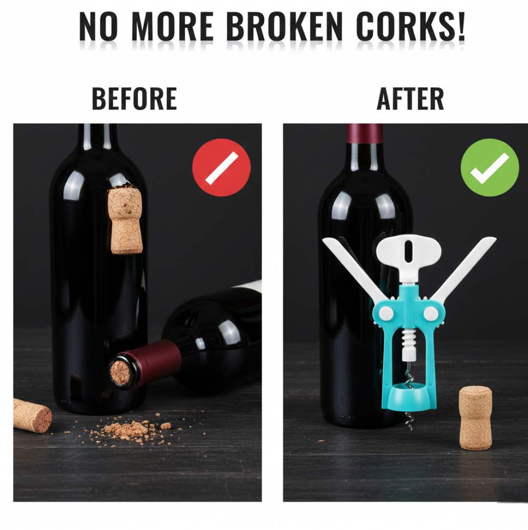 Waiter Wine Corkscrew Bottle Beer Cap Opener for Restaurants Bar Home