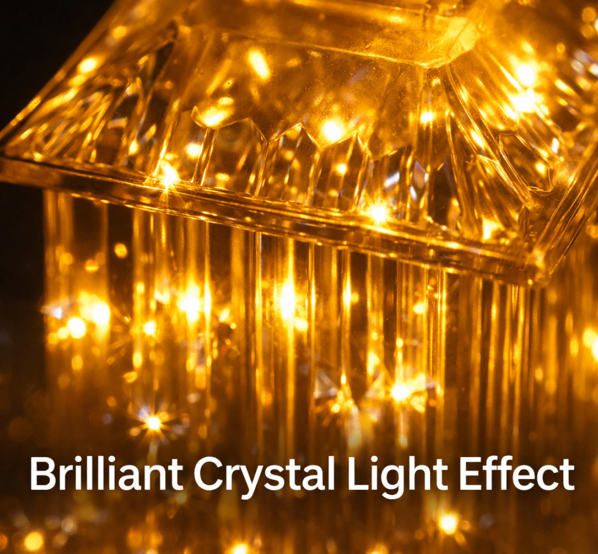 Lantern Shape LED Crystal Lamp for Festive & Holiday Decoration