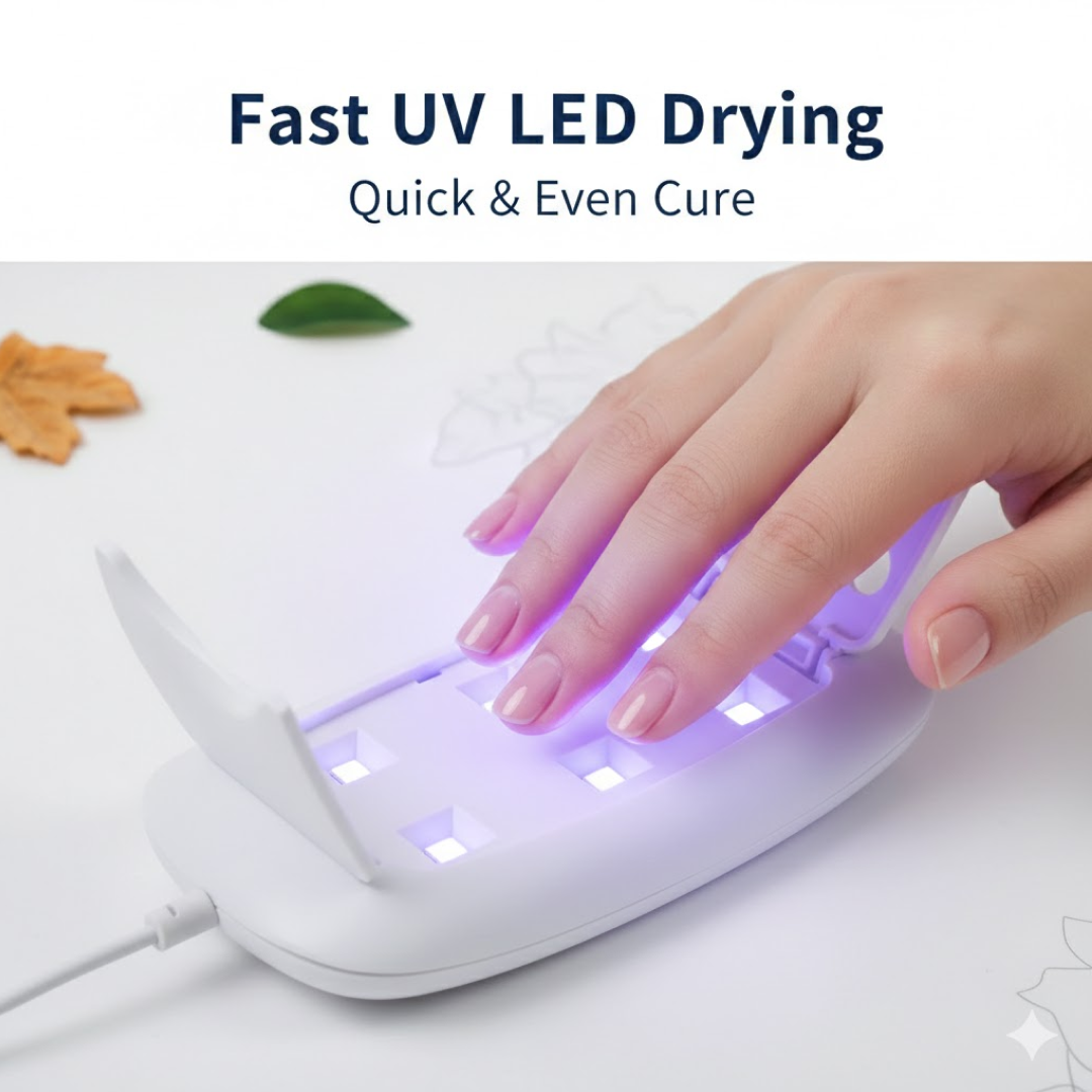 UV LED Lamp Nail Dryer Mini Portable Nail Lamp Professional  (1 Pc)