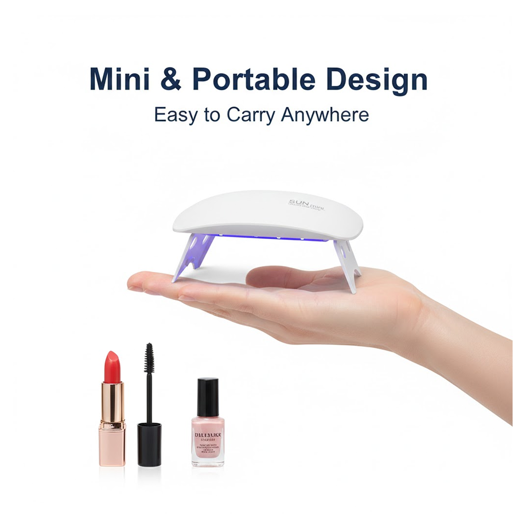 UV LED Lamp Nail Dryer Mini Portable Nail Lamp Professional  (1 Pc)