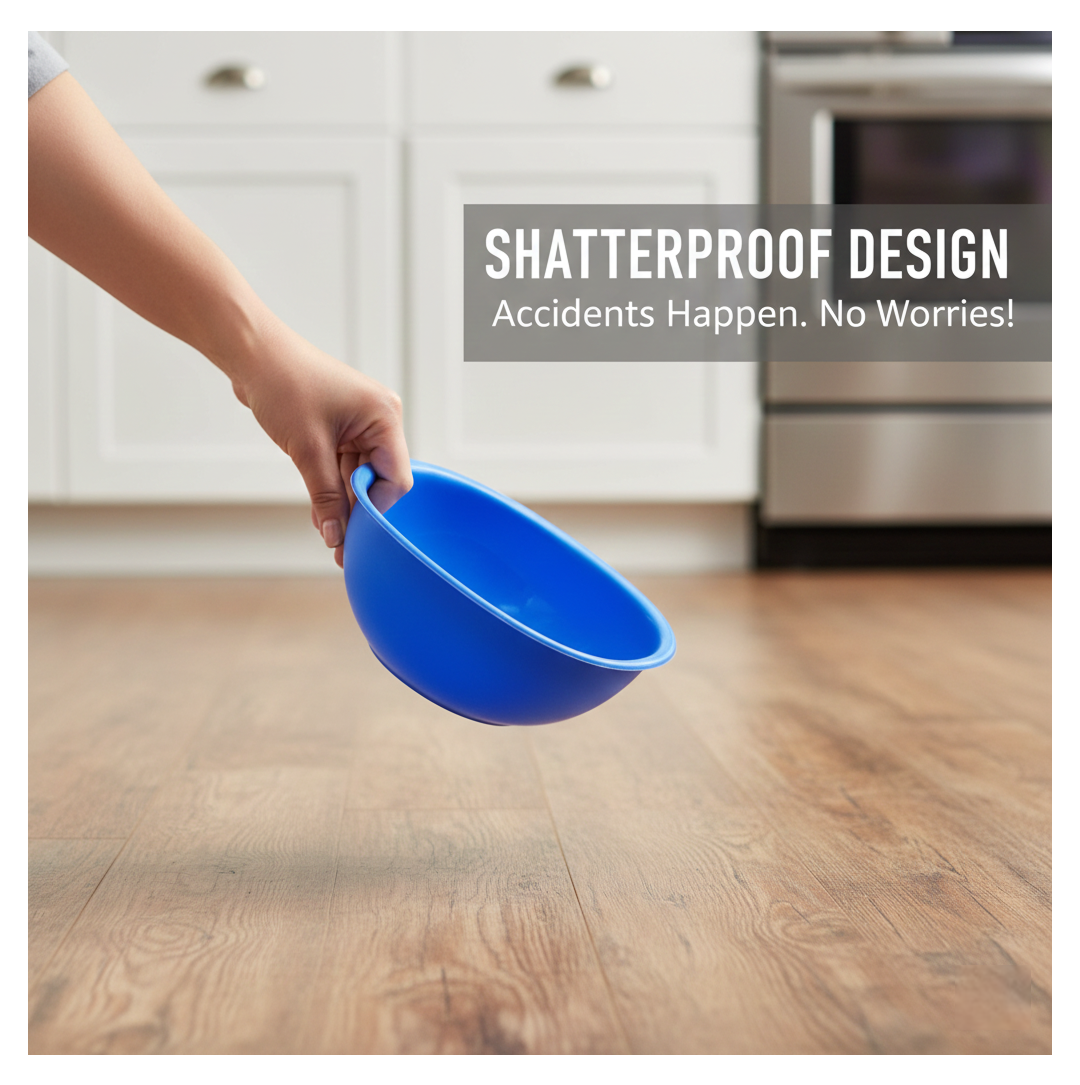 BPA Free Plastic Bowl Set for Cereal Salad Rice Soup Pasta Snack  3 Pc