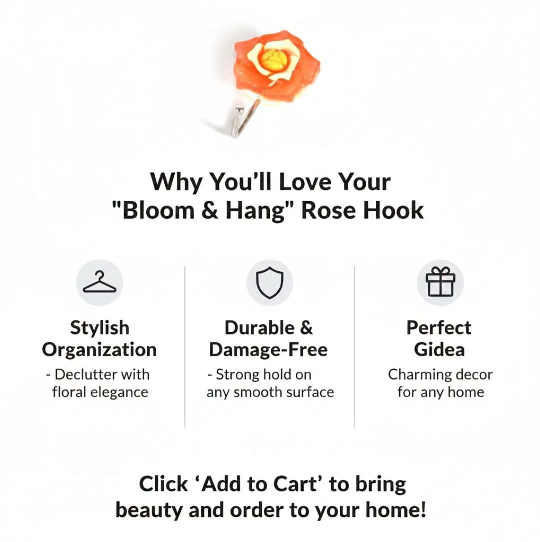 Multipurpose Self Adhesive Wall Hook – Load Capacity Up to 1 Kg (Mix Design / 1 Pc)