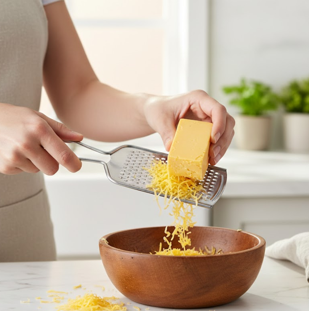 4In1 Combo - Stainless Steel Kitchen Lighter, Knife, Peeler and Smooth Grater (Multicolor)