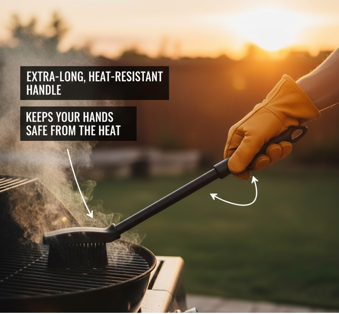 Black 2 Side Use Brush Scarp Cleaning Brush &  Wire Brush for Garage Use