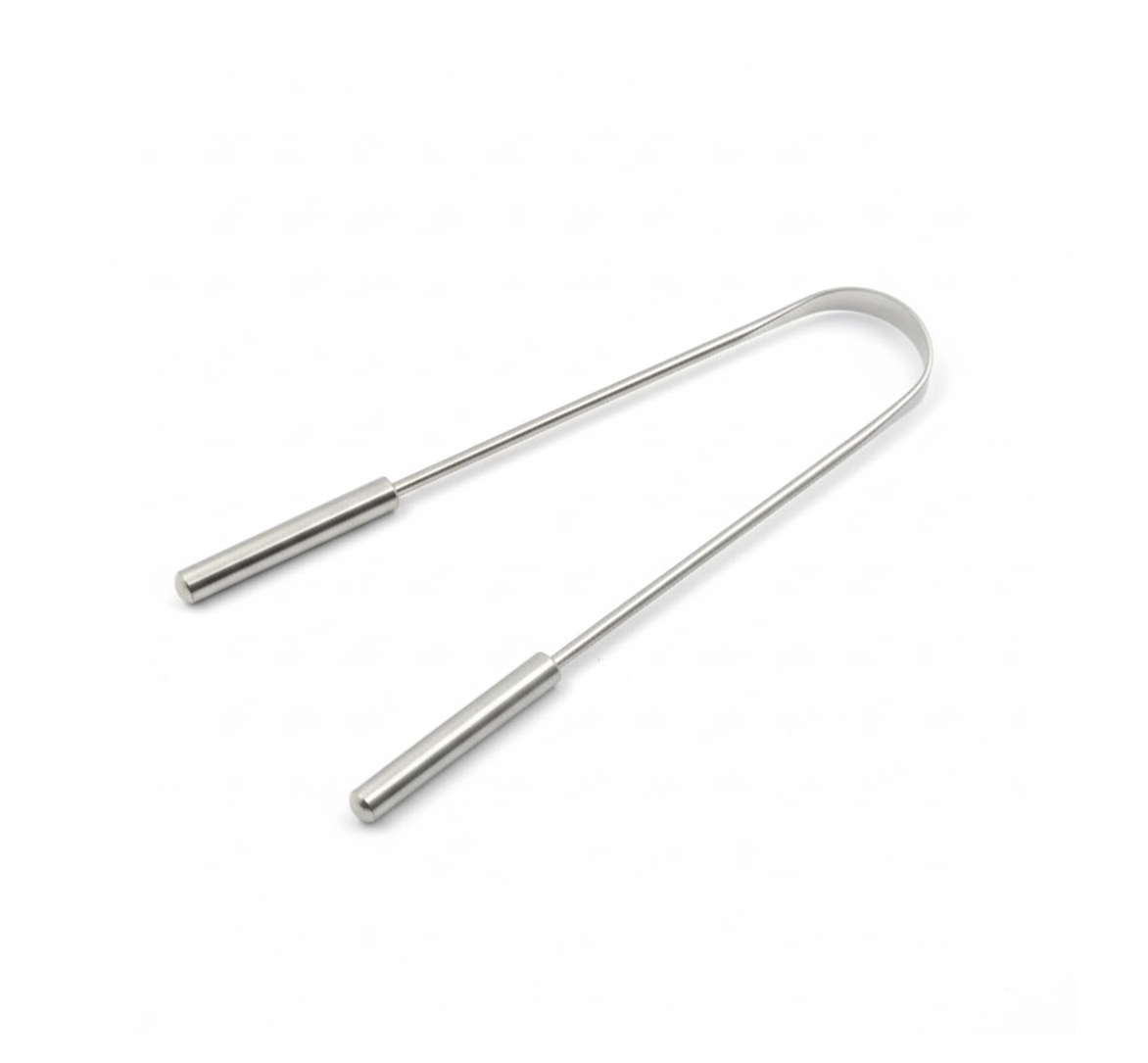 Tongue Cleaner For Kids & Adults | Tongue Scraper For Bad Breath, Maintain Oral Hygiene for Daily Use | for Fresh Breath & Bacteria Removal | Improved Taste (Steel, Copper, Tongue Cleaner / 1 Pc)