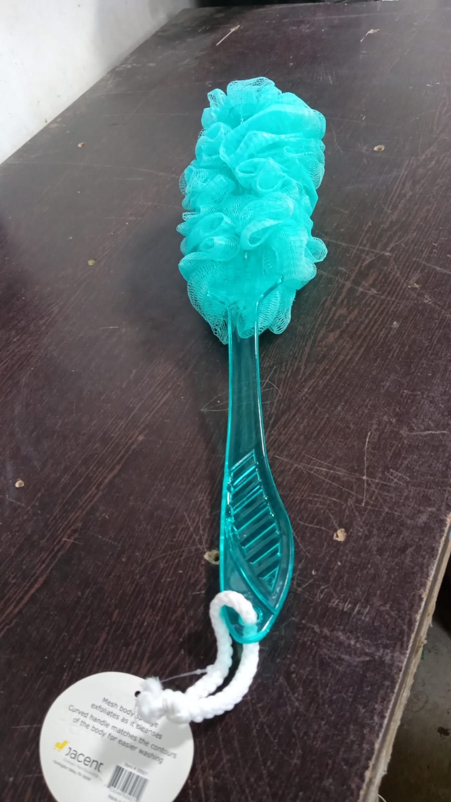 Loofah Back Scrubber with Long Handle, Soft Nylon Mesh Bath Brush (45 Cm)