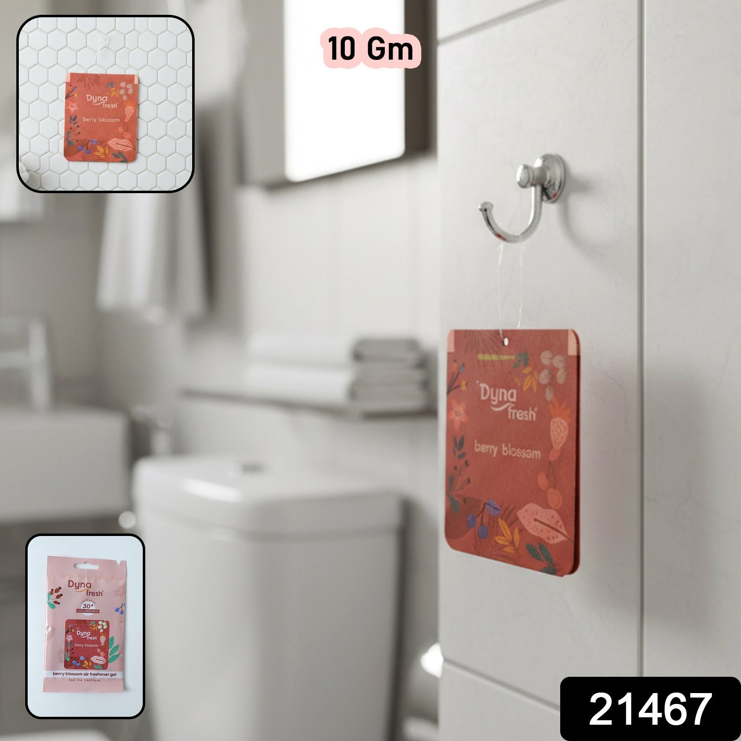 Hanging Bathroom Berry Blossom Air Freshener Gel (1 Pc, 10 Gm)