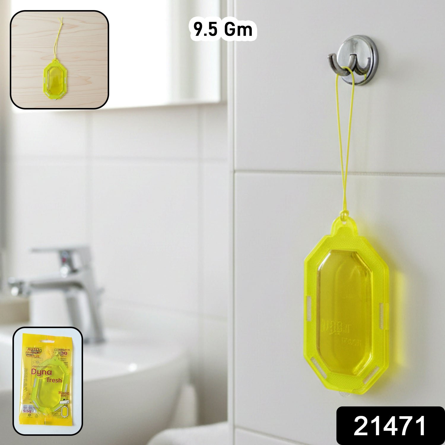 Hanging Gel Based Bathroom Air Freshener Citrus Gel (1 Pc, 9.5 Gm)