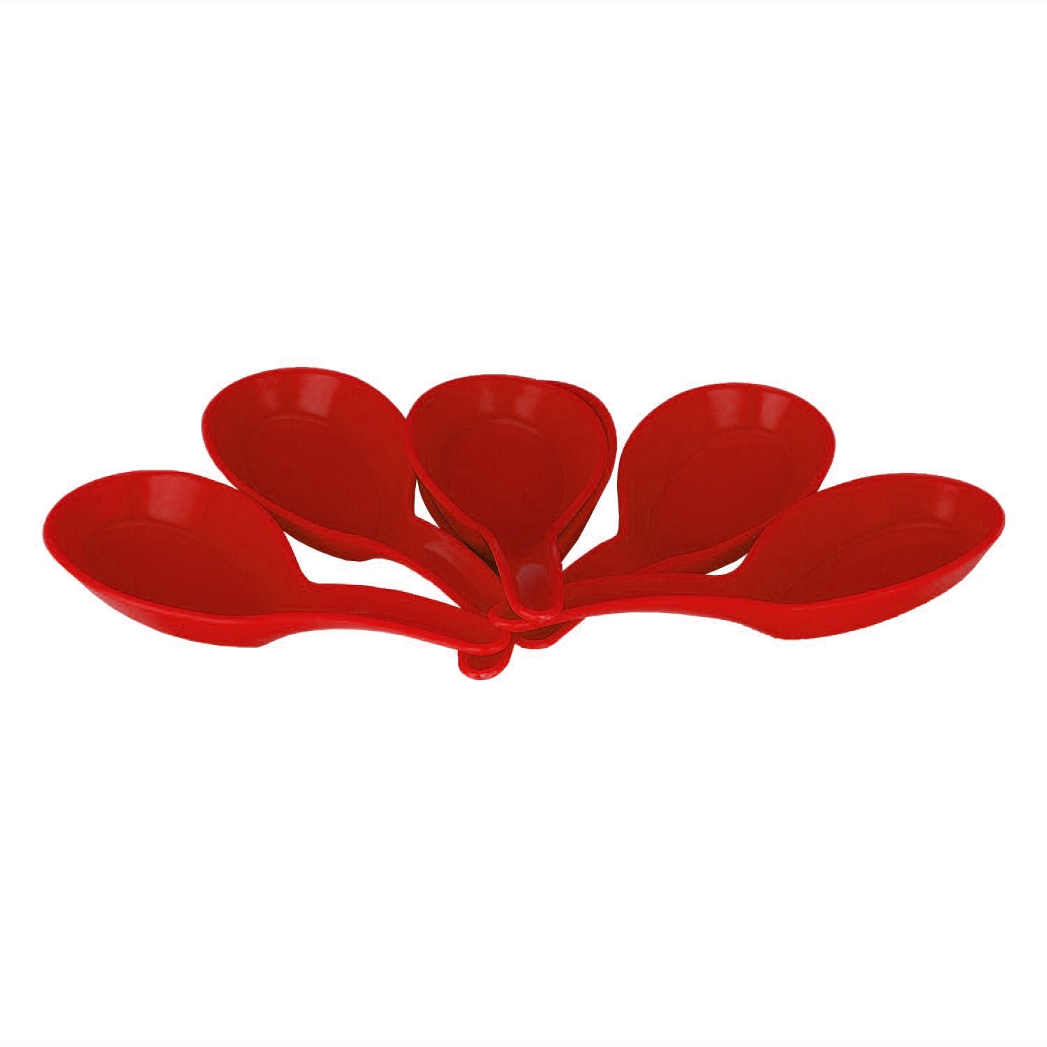 Microwave Safe, Unbreakable, Colorful Soup / Dessert Spoons, Food Grade Set of 6 Pcs