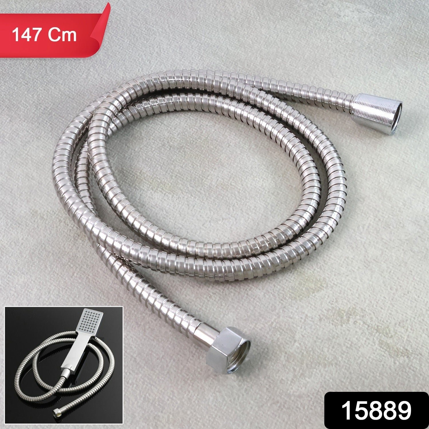 Stainless-Steel Handheld Shower Hose - (1 Pc)