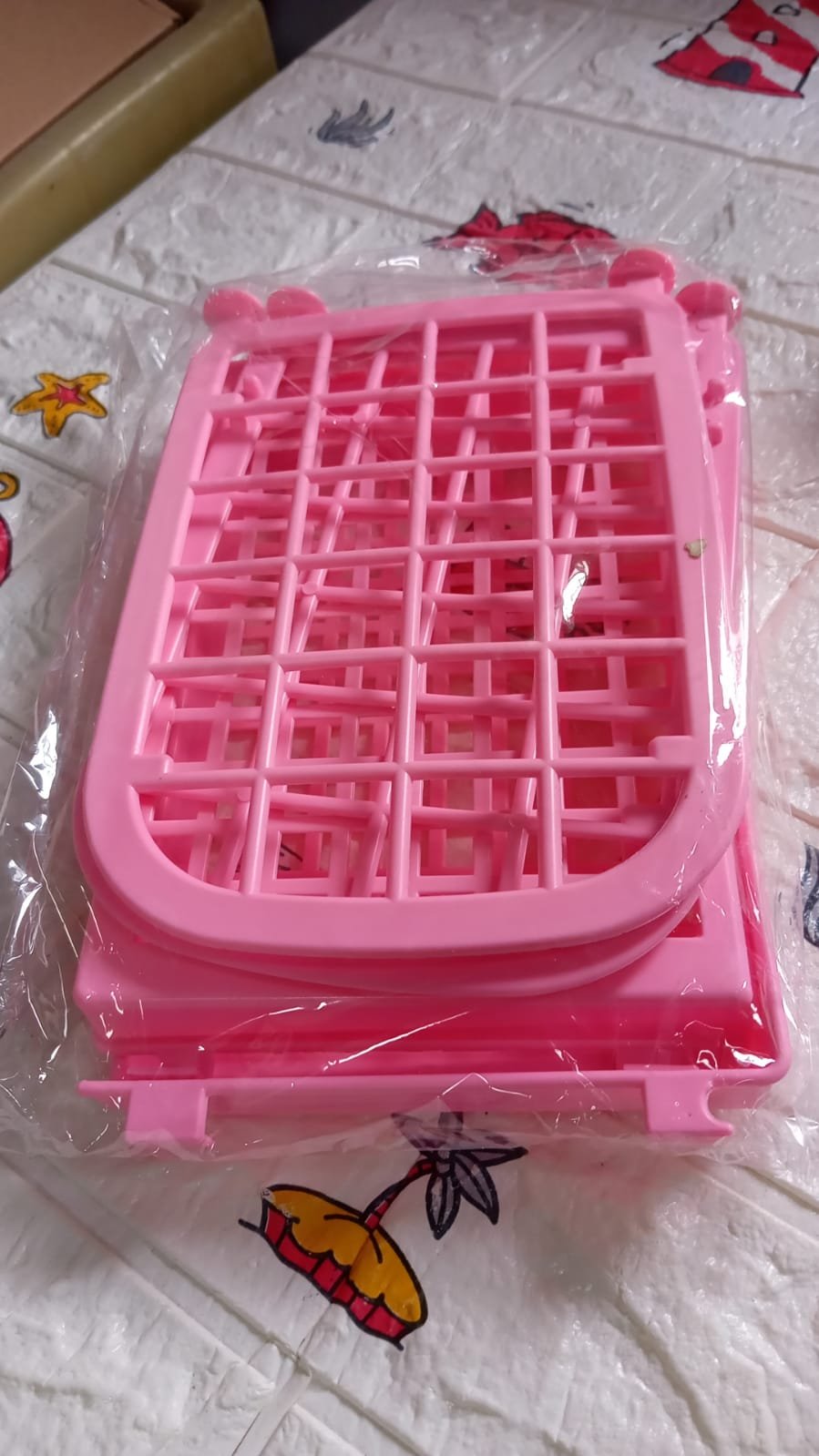 2Layer Foldable Plastic Small Storage Shelf / Rack (1 Pc / Mix Color)