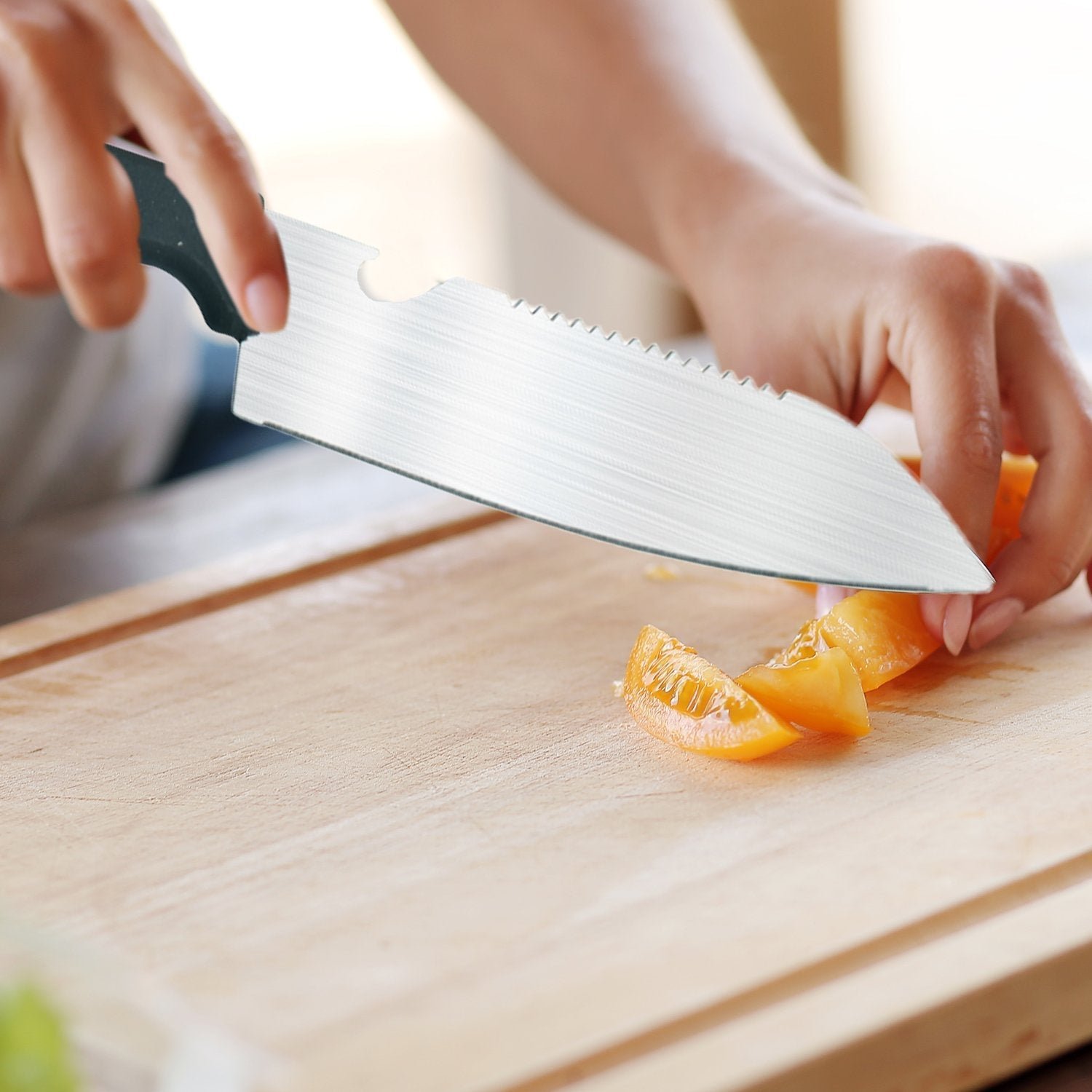 Stainless Kitchen Tool Set – Butcher Knife, Standard Knife, Peeler & Scissor (4 Pcs)