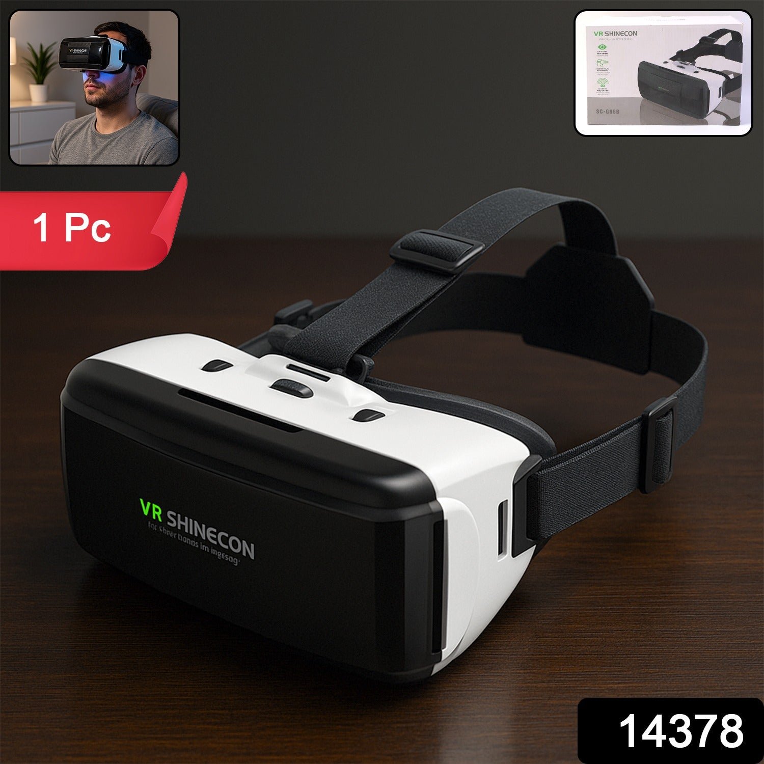 Premium VR 3D Virtual Reality Headset (1 Pc)