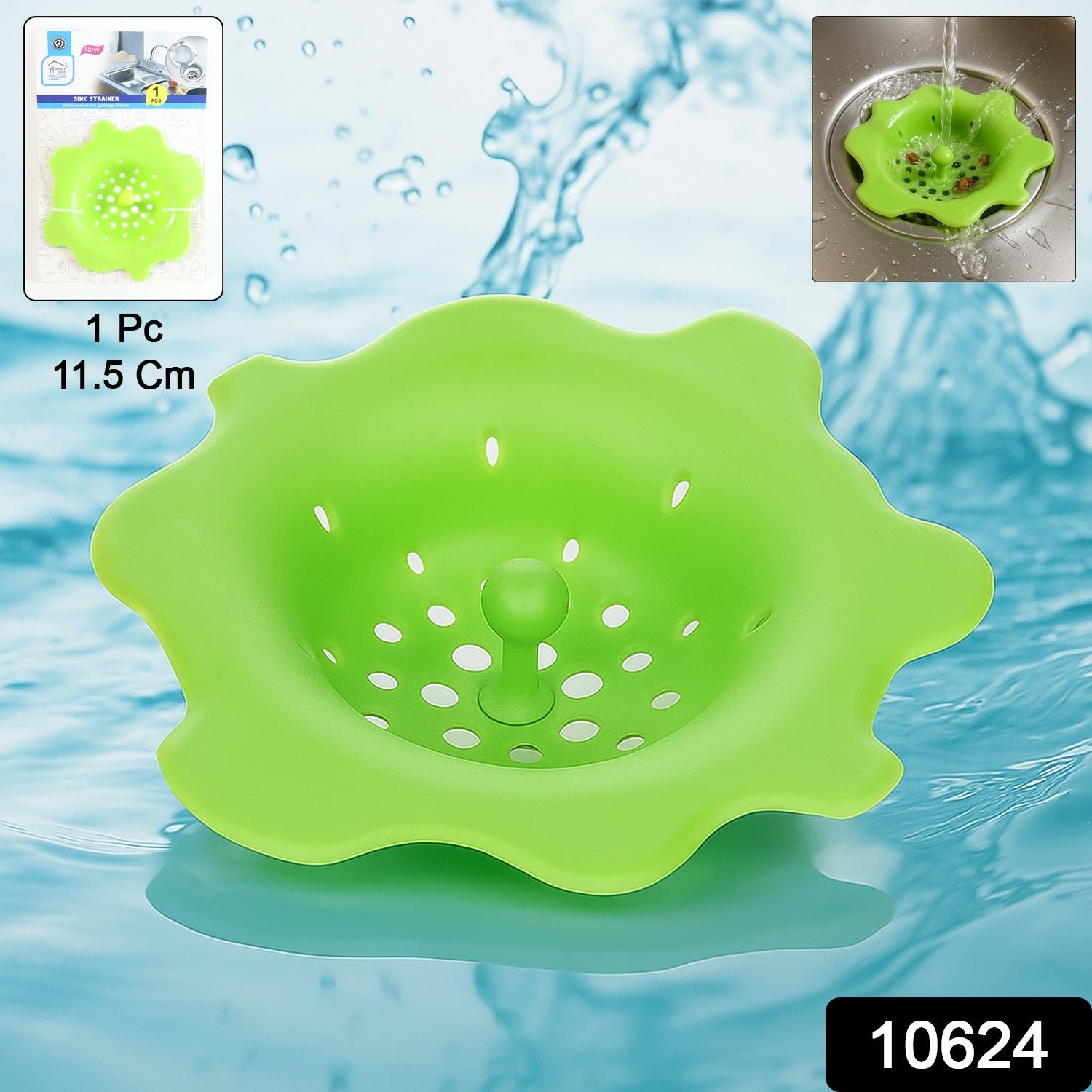 Flexible Silicone Sink Strainer & Drain Hair Catcher