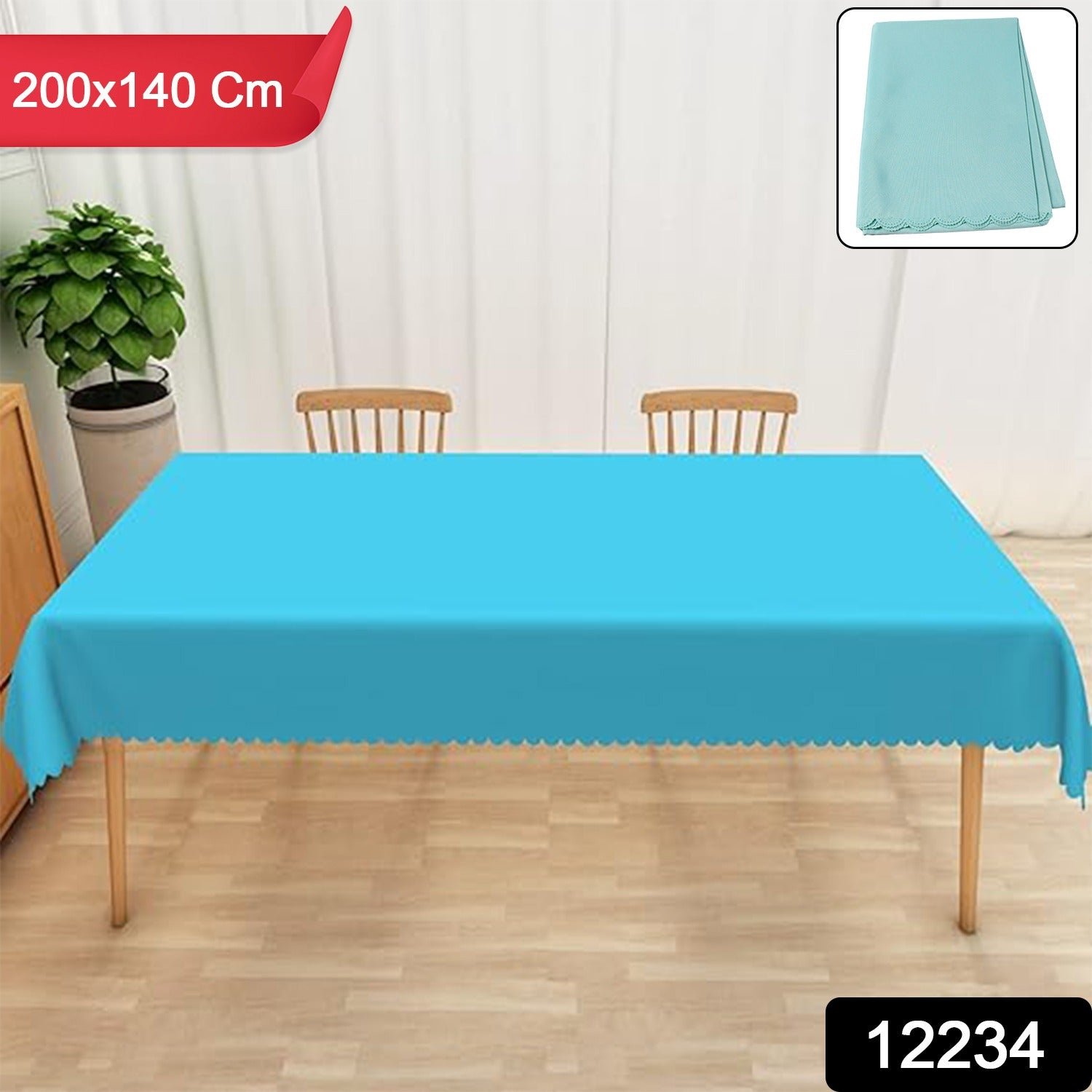 Reusable Table Cloth / Cover for Dining Picnic (200×140 Cm / 1 Pc)