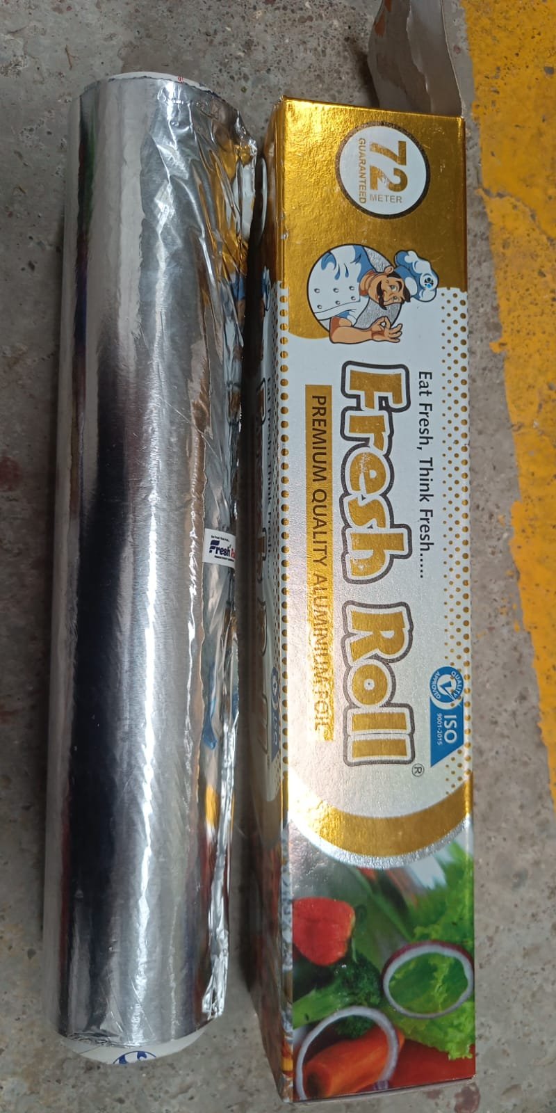 Premium Food Grade Aluminum Foil Roll Heavy Duty  Thick Foil for Baking 72 Mtr 1 Pc
