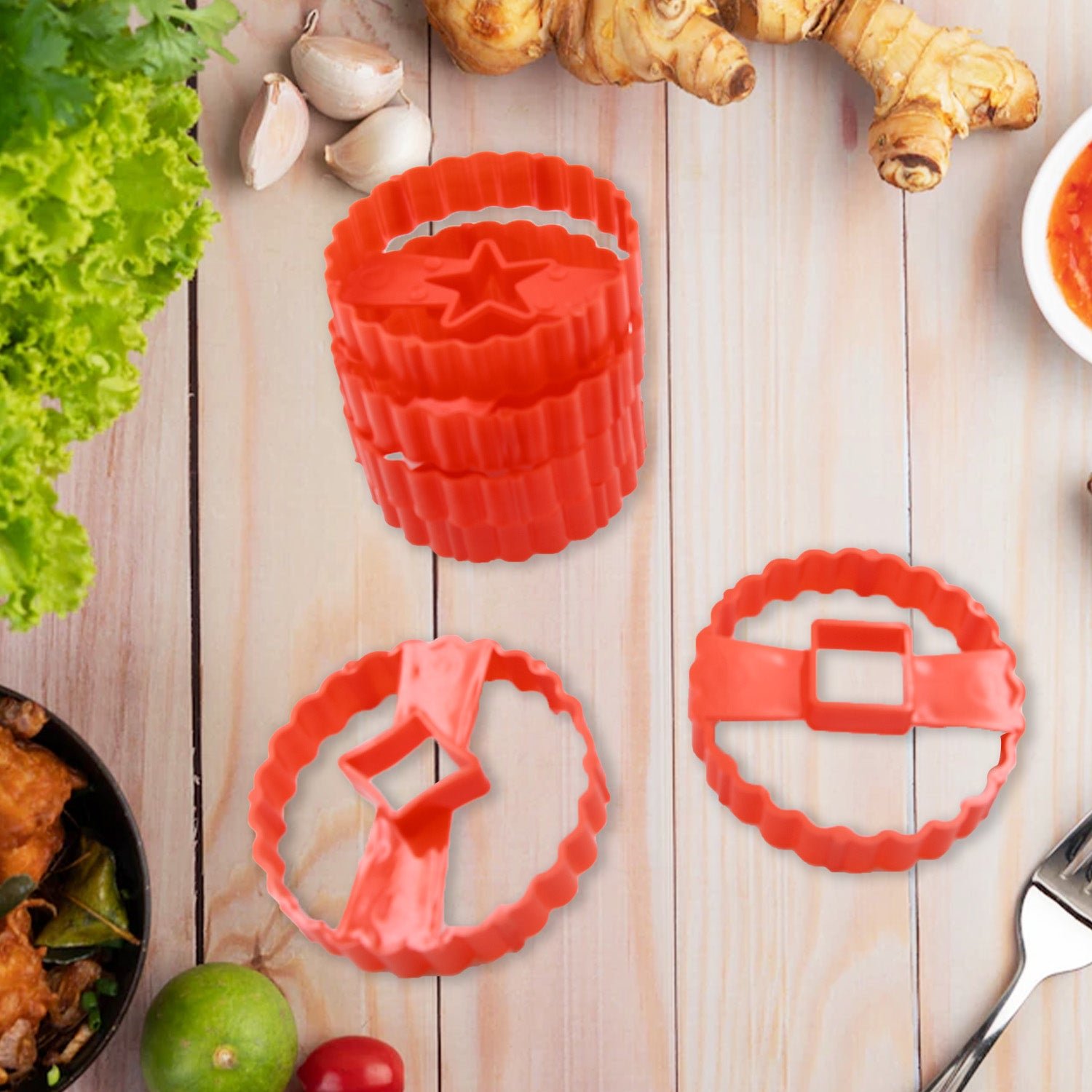 Easter Cookie Cutter Set – Plastic Biscuit Cutting Tools