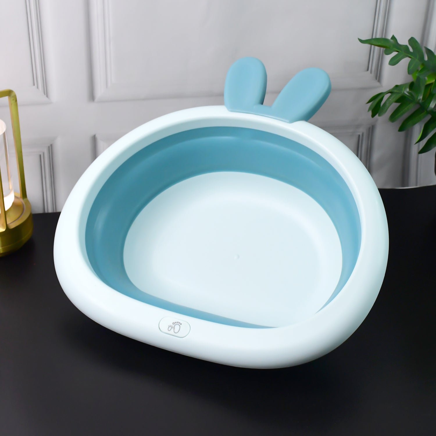 Foldable Multipurpose Collapsible Basin with Bunny Ear Handle