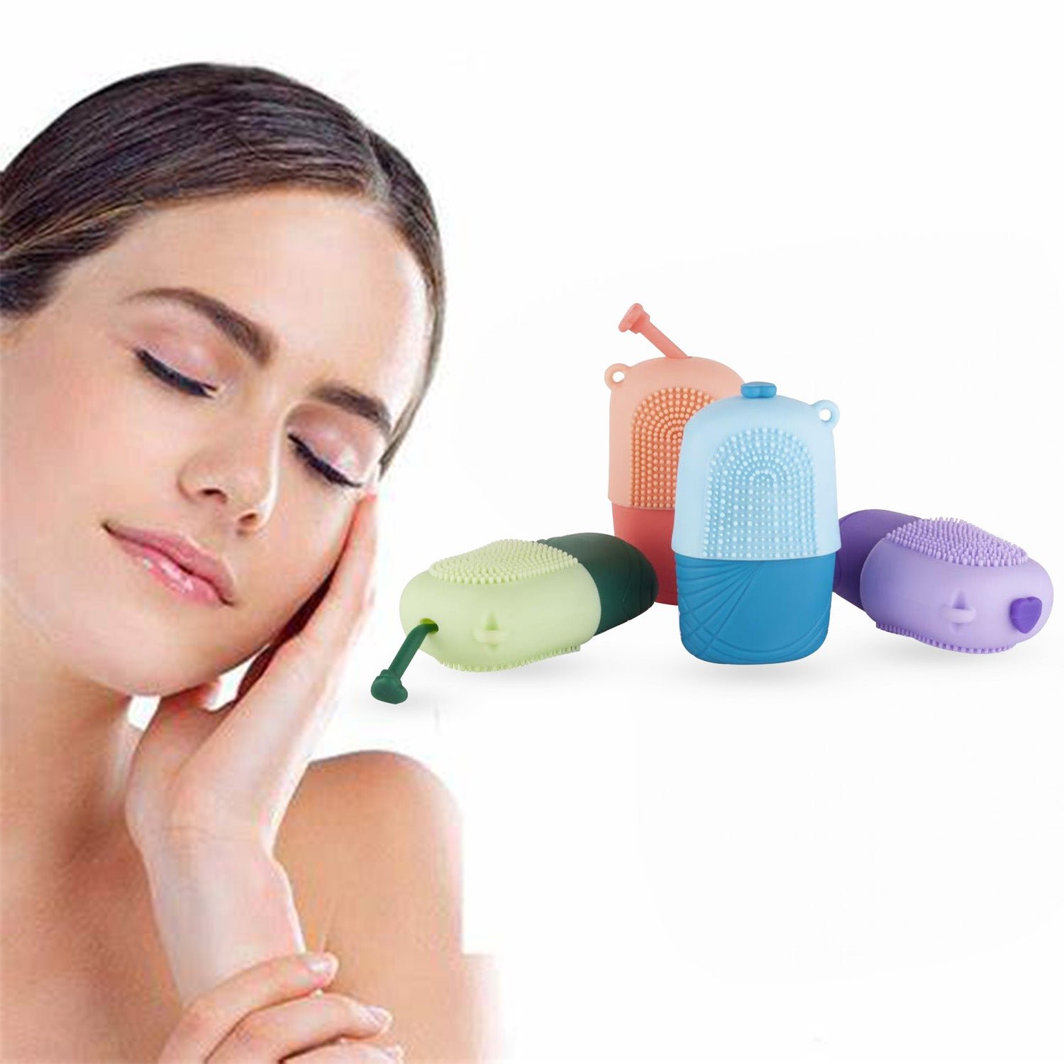 Ice Roller & Scrubber For Face Glowing & Tighten Skin (1 Pc)