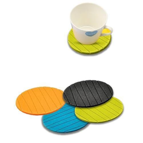 6 Pcs Round Silicone Cup Mats for Tea, Coffee, Mug & Wine – Home Use