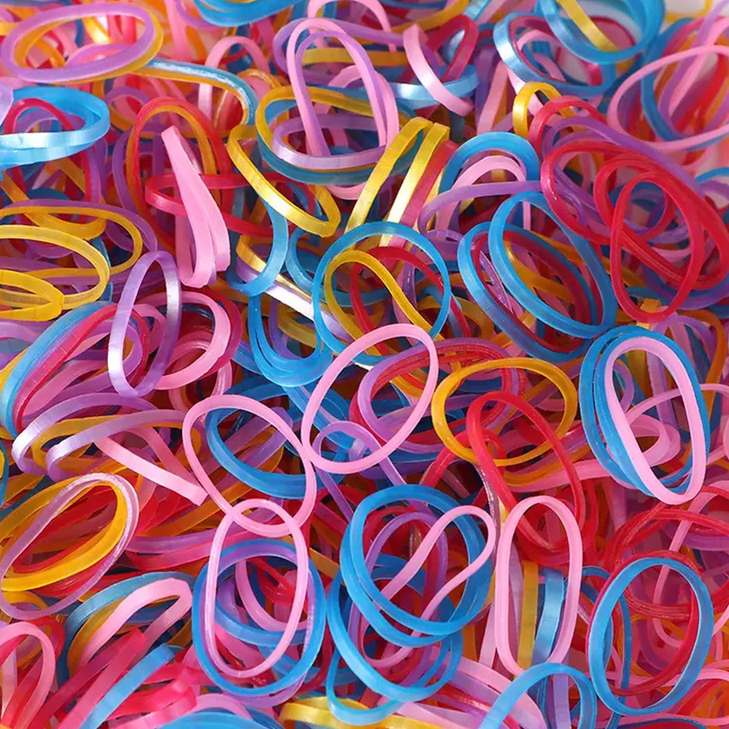 Strong & Reusable Rubber Bands: Multicolor (1.5 Inch 100 GM)