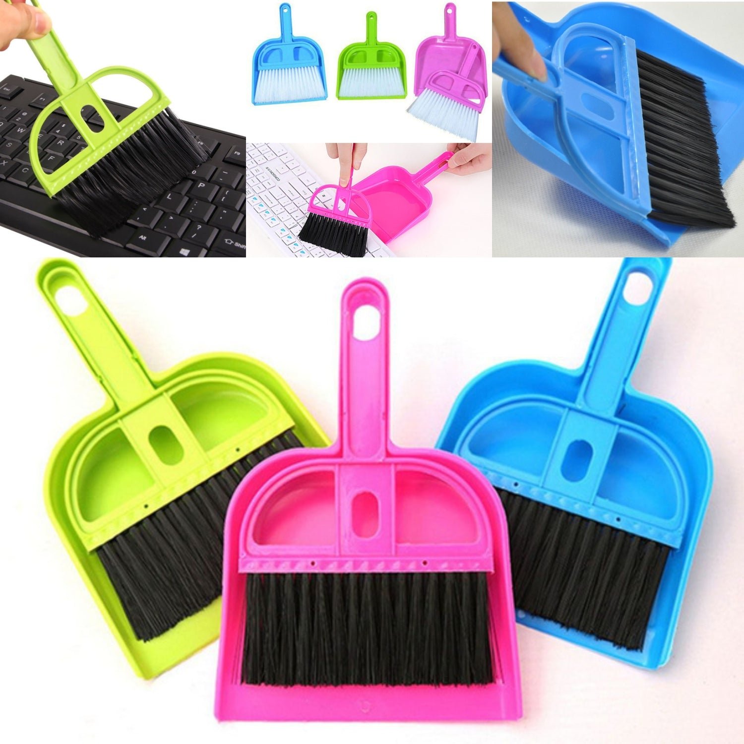 Mini Dustpan with Brush Broom Set for Multipurpose Cleaning, Supdi – 2 pcs
