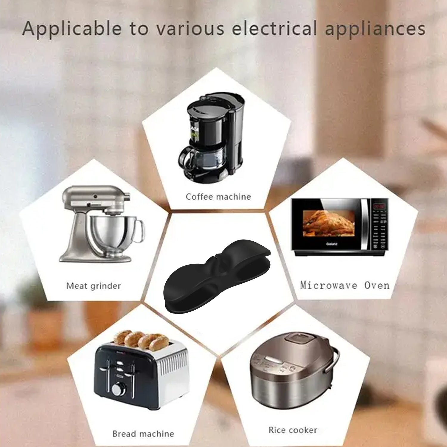 Cable Organizer Winder for Appliance Wires – Self-Adhesive Clip