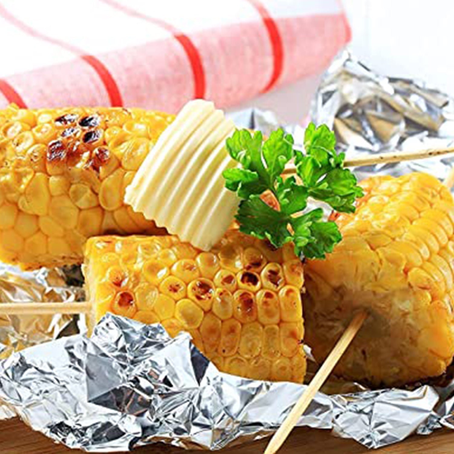 Heavy Duty Non-Stick Aluminum Foil Roll for Baking & Grilling (5m x 300mm)