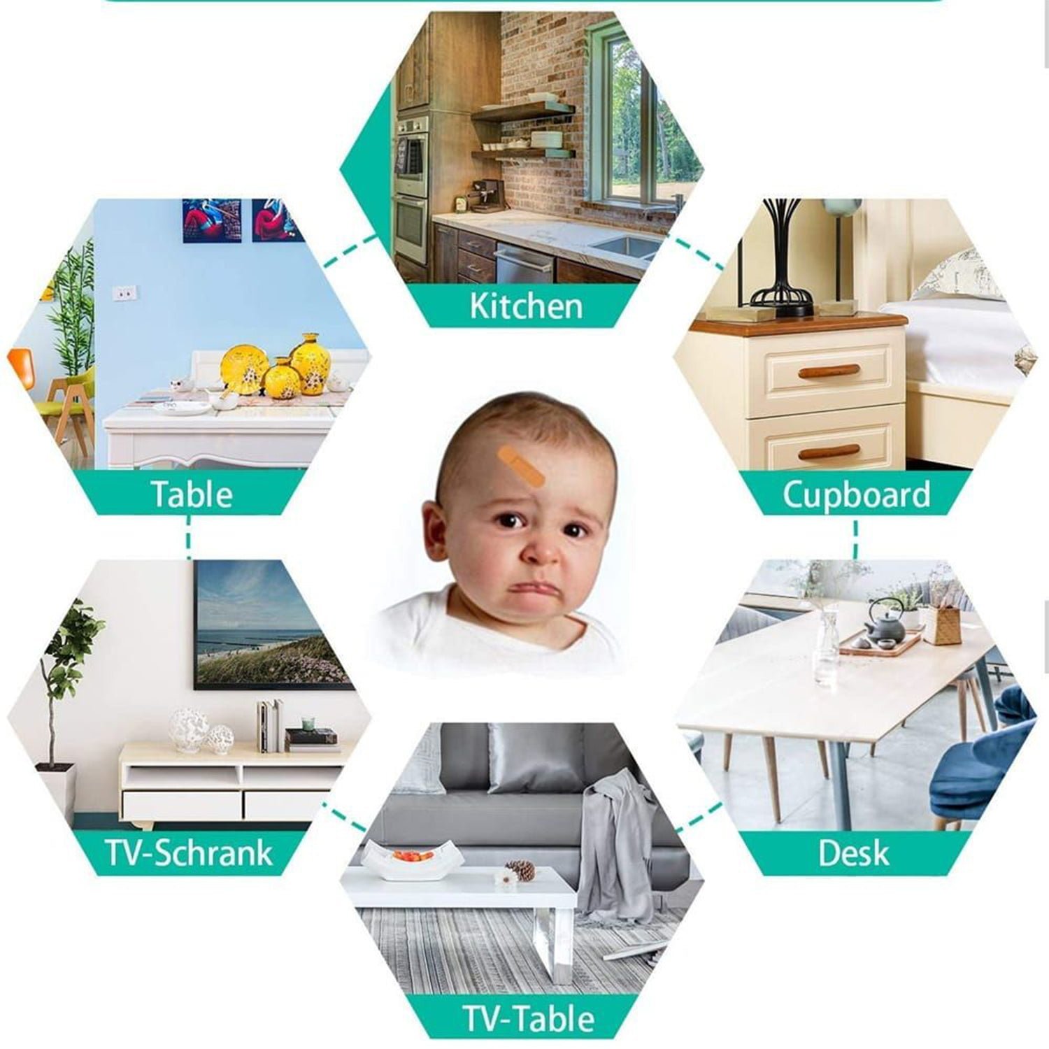 Table Corners Edge Protector Guards for Baby Child Safety (Pack of 4Pc)