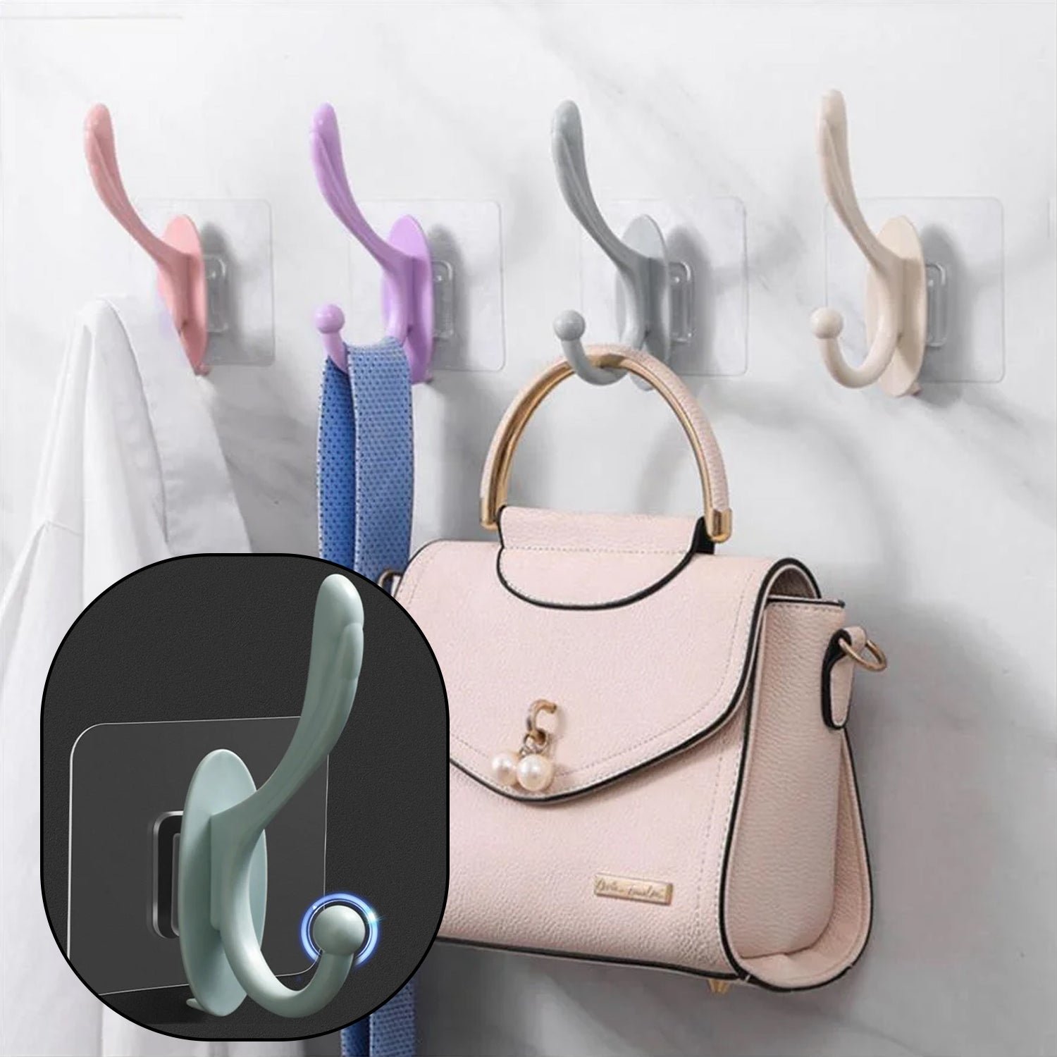 Self Adhesive Plastic Wall Hook for Home