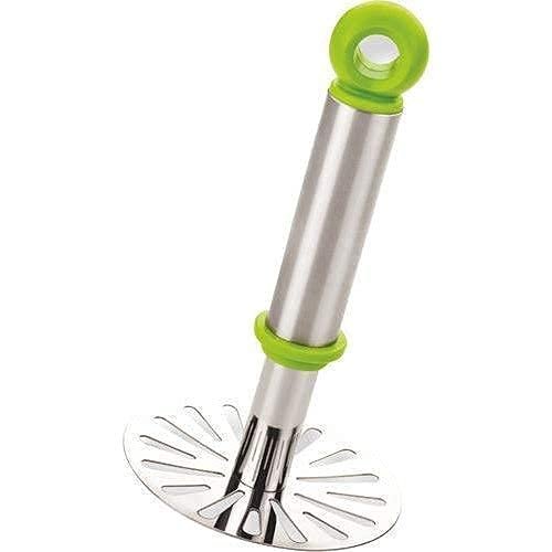 Ganesh Potato / Pav Bhaji Masher with Plastic Handle, Silver & Plastic