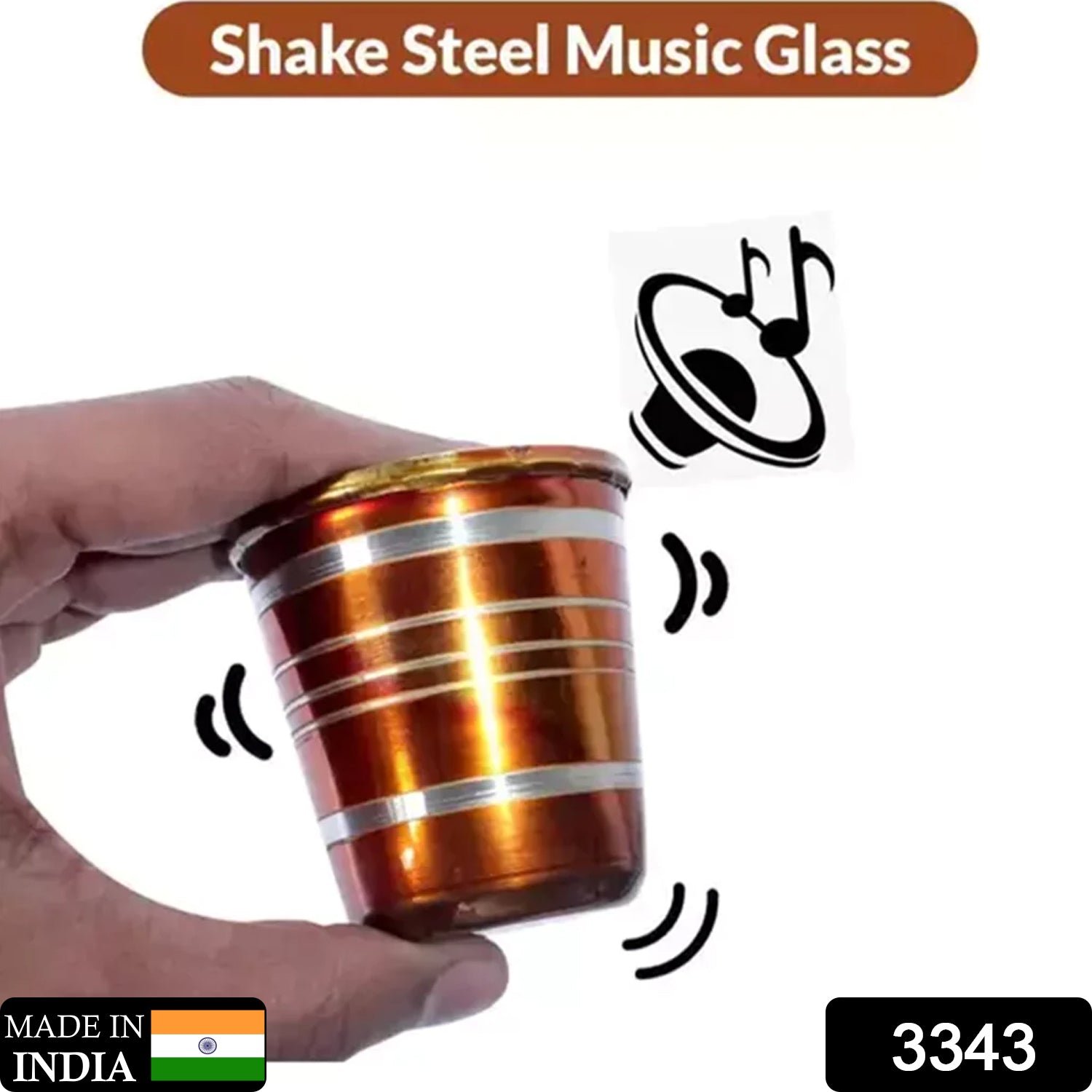 Stainless Steel Glass with Bell Sound for Kids Boys Girls  Juice Musical Toy Glass