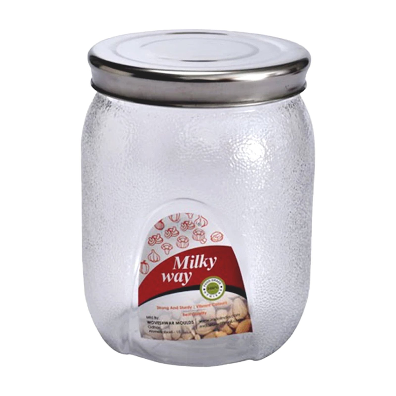 Plastic Mason Jar with Airtight lids (2000 ml)