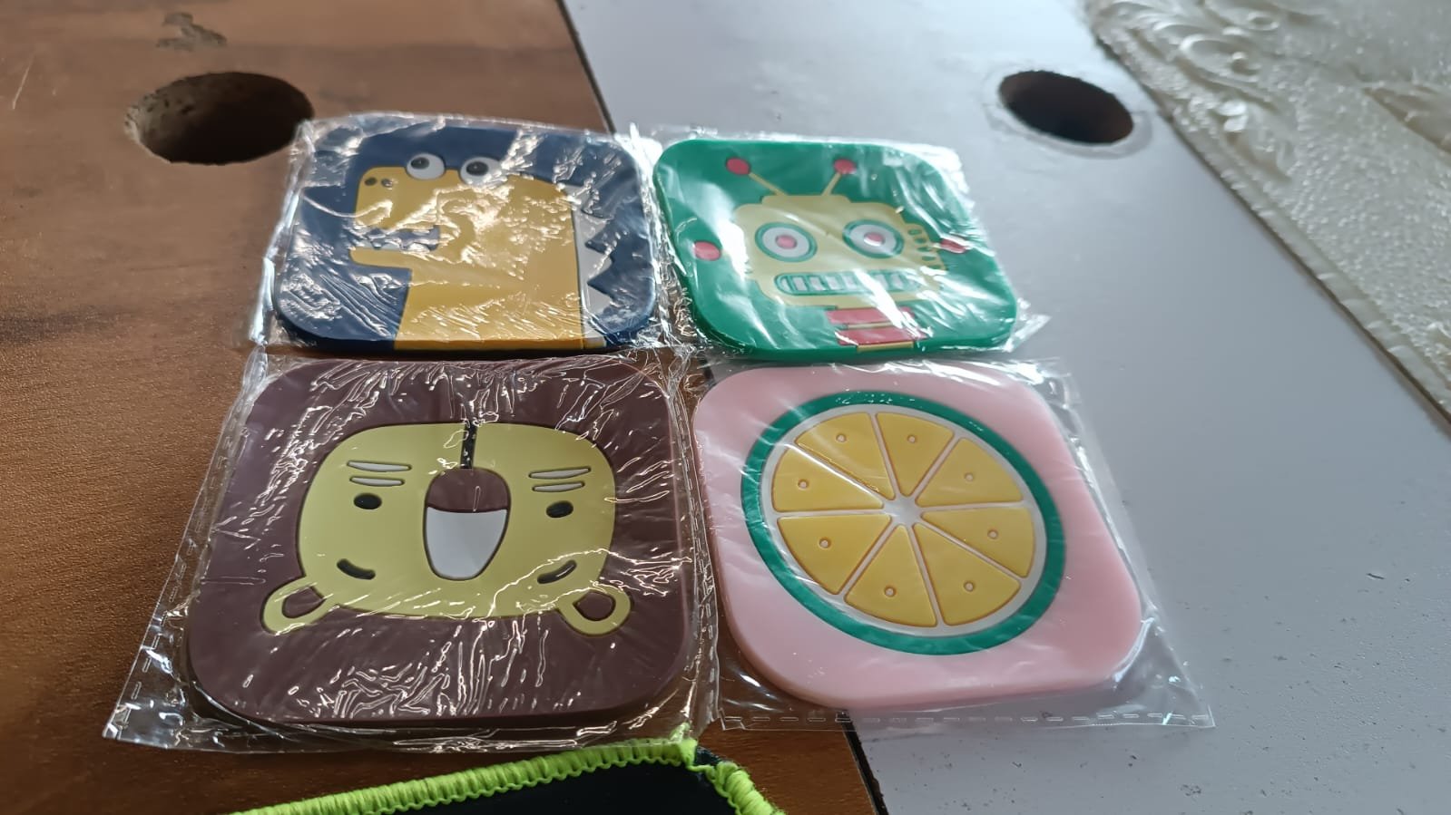 Premium Silicone Drink Coaster (1 Pc, 8×8 cm / Mix Design)