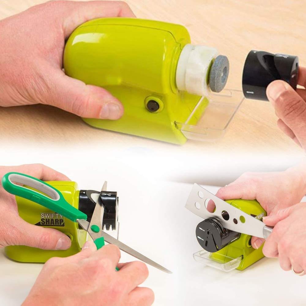 Cordless Motorized Knife Blade Sharpener Tool (Battery Operated)