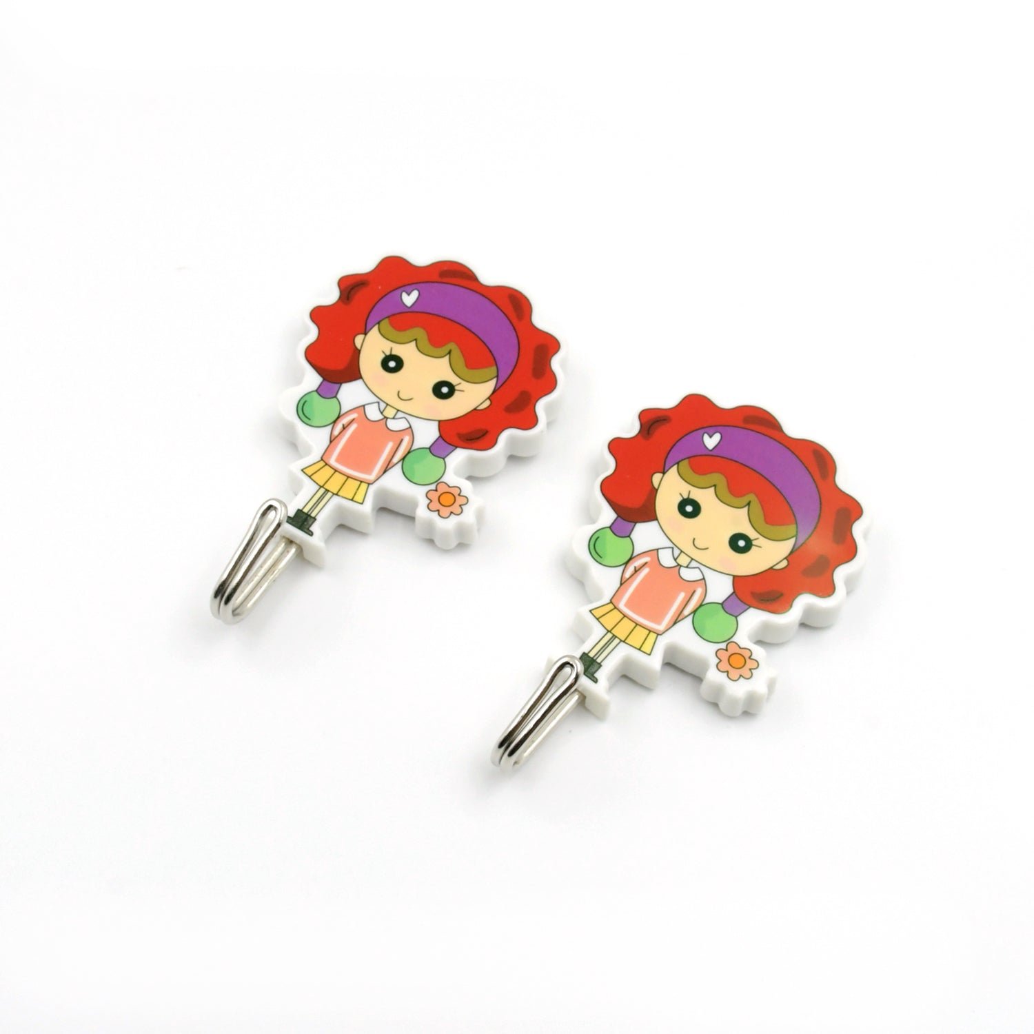 Self-Adhesive Hooks (2 Pc) Heavy Duty Waterproof Wall Mount (Bathroom, Kitchen)