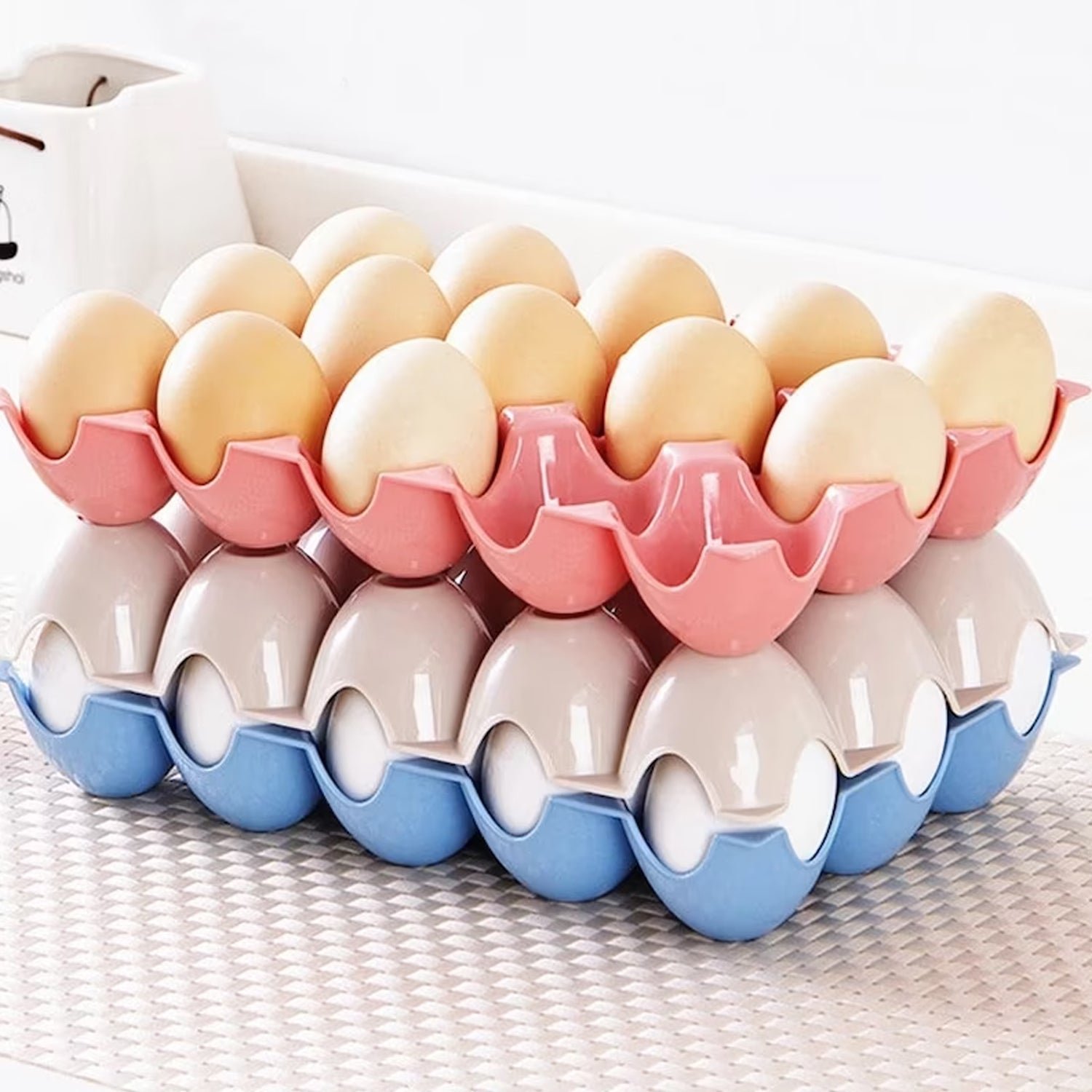 Egg Trays for Storage with 15 Eggs Holder