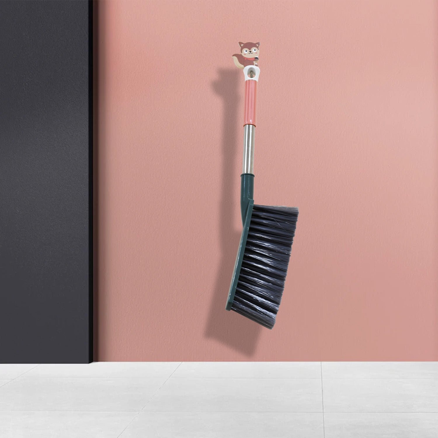 17 Inch Stainless Steel Sofa Cleaner Brush with Long Handle for Carpets &